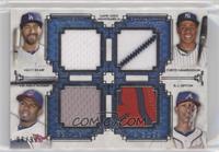 Matt Kemp, Curtis Granderson, Michael Bourn, B.J. Upton #/99