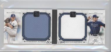 2014 Topps Museum Collection - Momentous Material Dual Jumbo Relic Books #MMDJR-CZ - Alex Cobb, Ben Zobrist /5