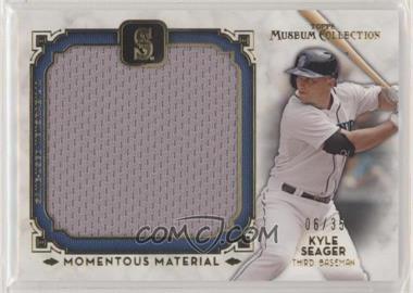 2014 Topps Museum Collection - Momentous Material Jumbo Relics - Gold #MMJR-KS - Kyle Seager /35 [EX to NM]