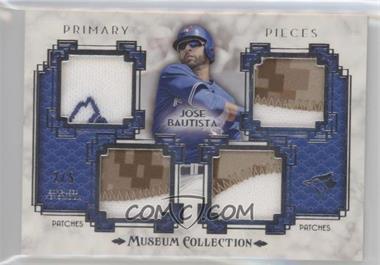 2014 Topps Museum Collection - Single-Player Primary Pieces Quad Patch Relics #PPQR-JBU - Jose Bautista /5