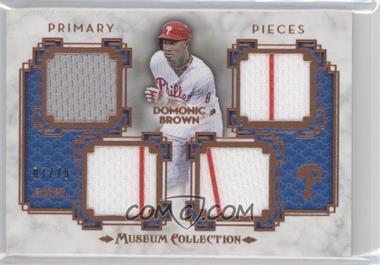 2014 Topps Museum Collection - Single-Player Primary Pieces Quad Relics - Copper #PPQR-DB - Domonic Brown /75