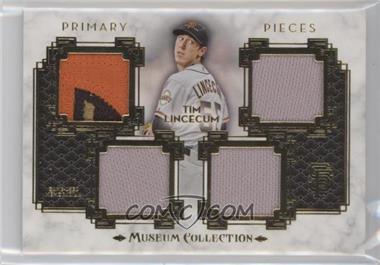 2014 Topps Museum Collection - Single-Player Primary Pieces Quad Relics - Gold #PPQR-TL - Tim Lincecum /25