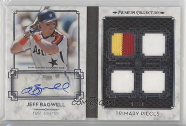 2014 Topps Museum Collection - Single-Player Primary Pieces Quad Relics Autograph Books #PPAR-JB - Jeff Bagwell /10