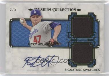 2014 Topps Museum Collection - Single-Player Signature Swatches Dual - Patch #SSD-RN - Ricky Nolasco /5