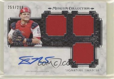 2014 Topps Museum Collection - Single-Player Signature Swatches Triple #SST-DM - Devin Mesoraco /299