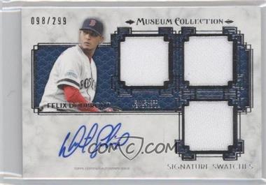 2014 Topps Museum Collection - Single-Player Signature Swatches Triple #SST-FD - Felix Doubront /299