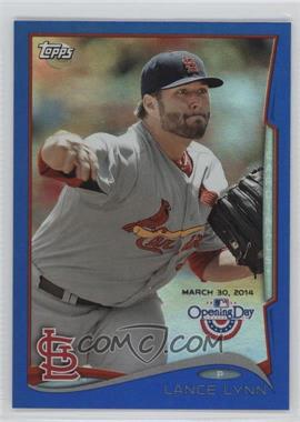 2014 Topps Opening Day - [Base] - Blue Holofoil #123 - Lance Lynn /2014