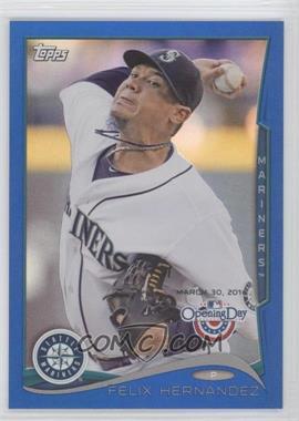 2014 Topps Opening Day - [Base] - Blue Holofoil #23 - Felix Hernandez /2014