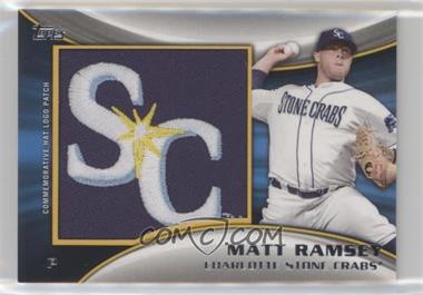 2014 Topps Pro Debut - Manufactured Hat Logo Patch #MH-MR - Matt Ramsey /99