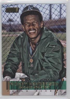 2014 Topps Stadium Club - Field Access - Gold Foil #FA-12 - Rickey Henderson /50