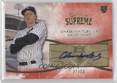 2014 Topps Supreme - Simply Supreme Autographs - Red #SSU-CW - Chase Whitley /10