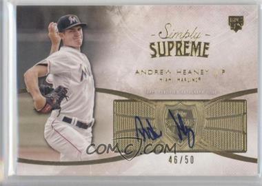 2014 Topps Supreme - Simply Supreme Autographs #SSU-AH - Andrew Heaney /50