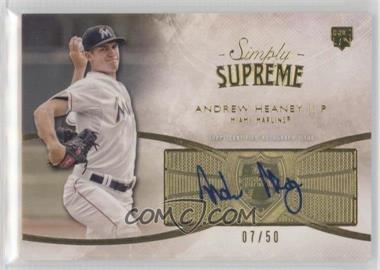 2014 Topps Supreme - Simply Supreme Autographs #SSU-AH - Andrew Heaney /50