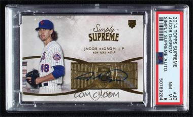 2014 Topps Supreme - Simply Supreme Autographs #SSU-JD - Jacob deGrom /50 [PSA 8 NM‑MT]