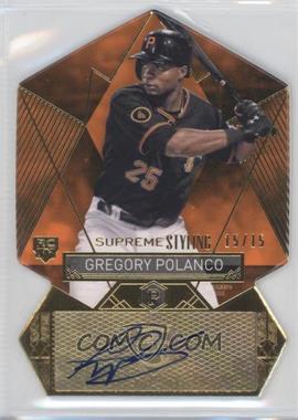 2014 Topps Supreme - Supreme Stylings Autographs - Orange #SS-GPO - Gregory Polanco /15