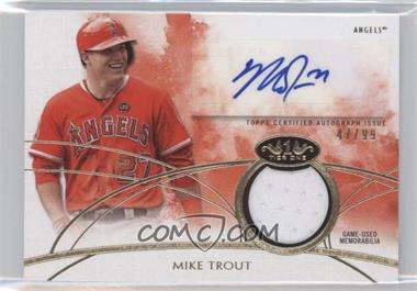 2014 Topps Tier One - Autograph Relics #TOAR-MT - Mike Trout /99