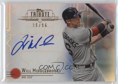 2014 Topps Tribute - Autographs - Blue #TA-WMI - Will Middlebrooks /50