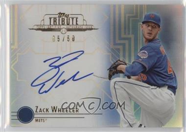 2014 Topps Tribute - Autographs - Blue #TA-ZW - Zack Wheeler /50