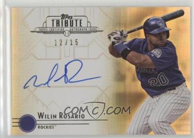 2014 Topps Tribute - Autographs - Gold #TA-WR - Wilin Rosario /15