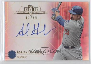 2014 Topps Tribute - Autographs - Pink #TA-AG - Adrian Gonzalez /45