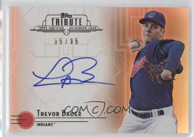 2014 Topps Tribute - Autographs - Sepia #TA-TB - Trevor Bauer /35