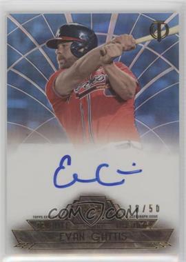 2014 Topps Tribute - to the Pastime Autographs - Blue #TPT-EG - Evan Gattis /50