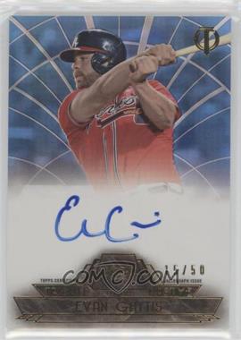 2014 Topps Tribute - to the Pastime Autographs - Blue #TPT-EG - Evan Gattis /50