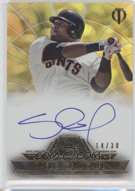 2014 Topps Tribute - to the Pastime Autographs - Yellow #TPT-PS - Pablo Sandoval /30