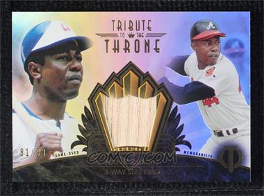 2014 Topps Tribute - to the Throne Relics #THRONE-HA - Hank Aaron /99
