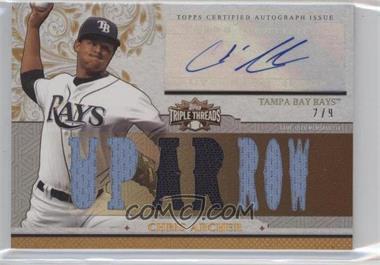 2014 Topps Triple Threads - Autograph Relics - Gold #TTAR-CA1 - Chris Archer /9