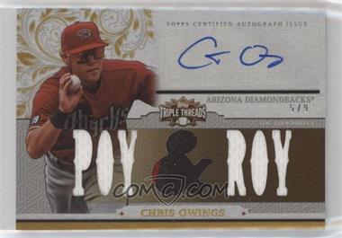 2014 Topps Triple Threads - Autograph Relics - Gold #TTAR-CO3 - Chris Owings /9
