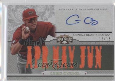 2014 Topps Triple Threads - Autograph Relics #TTAR-CO5 - Chris Owings /18