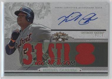 2014 Topps Triple Threads - Autograph Relics #TTAR-MC3 - Miguel Cabrera /18