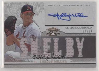 2014 Topps Triple Threads - Autograph Relics #TTAR-SM2 - Shelby Miller /18