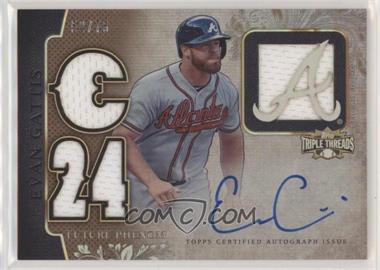 2014 Topps Triple Threads - [Base] - Sepia #129 - Future Phenoms - Evan Gattis /75 [EX to NM]