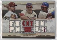 Cliff Lee, Chase Utley, Domonic Brown #/36