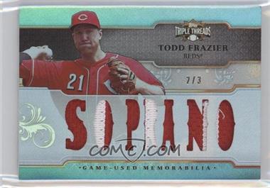 2014 Topps Triple Threads - Relics - Sapphire #TTR-TF1 - Todd Frazier /3