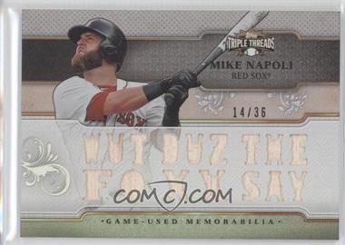 2014 Topps Triple Threads - Relics #TTR-MN3 - Mike Napoli /36
