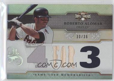 2014 Topps Triple Threads - Relics #TTR-RA2 - Roberto Alomar /36