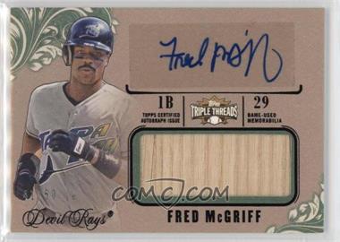 2014 Topps Triple Threads - Unity Autograph Jumbo Relics - Emerald #UAJR-FM - Fred McGriff /50