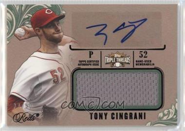 2014 Topps Triple Threads - Unity Autograph Jumbo Relics - Emerald #UAJR-TC - Tony Cingrani /50