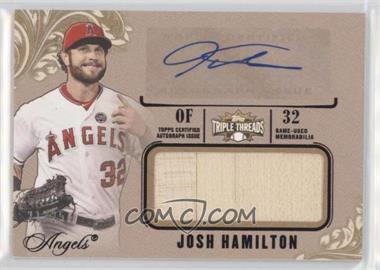 2014 Topps Triple Threads - Unity Autograph Jumbo Relics - Gold #UAJR-JH - Josh Hamilton /25