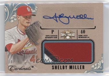 2014 Topps Triple Threads - Unity Autograph Jumbo Relics - Sapphire #UAJR-SM - Shelby Miller /10