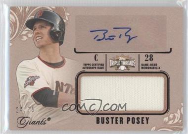 2014 Topps Triple Threads - Unity Autograph Jumbo Relics - Sepia #UAJR-BP - Buster Posey /75