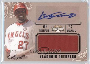 2014 Topps Triple Threads - Unity Autograph Jumbo Relics - Sepia #UAJR-VG - Vladimir Guerrero /75