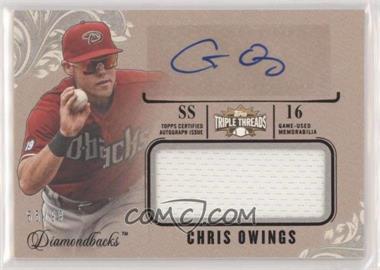 2014 Topps Triple Threads - Unity Autograph Jumbo Relics #UAJR-CO1 - Chris Owings /99
