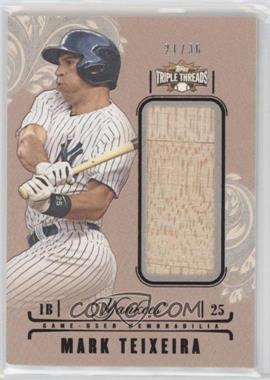 2014 Topps Triple Threads - Unity Single Jumbo Relics #UJR-MTE - Mark Teixeira /36