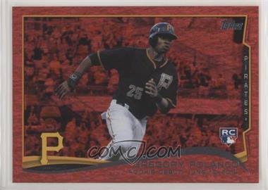 2014 Topps Update Series - [Base] - Red Hot Foil #US-20 - Rookie Debut - Gregory Polanco