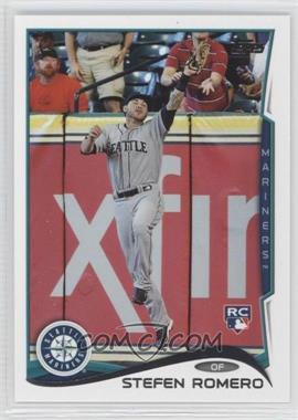 2014 Topps Update Series - [Base] #US-213.2 - SP Photo Variation - Stefen Romero (Leaping at wall)