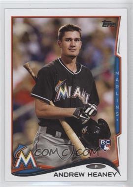 2014 Topps Update Series - [Base] #US-245.2 - SP Photo Variation - Andrew Heaney (With Bat)